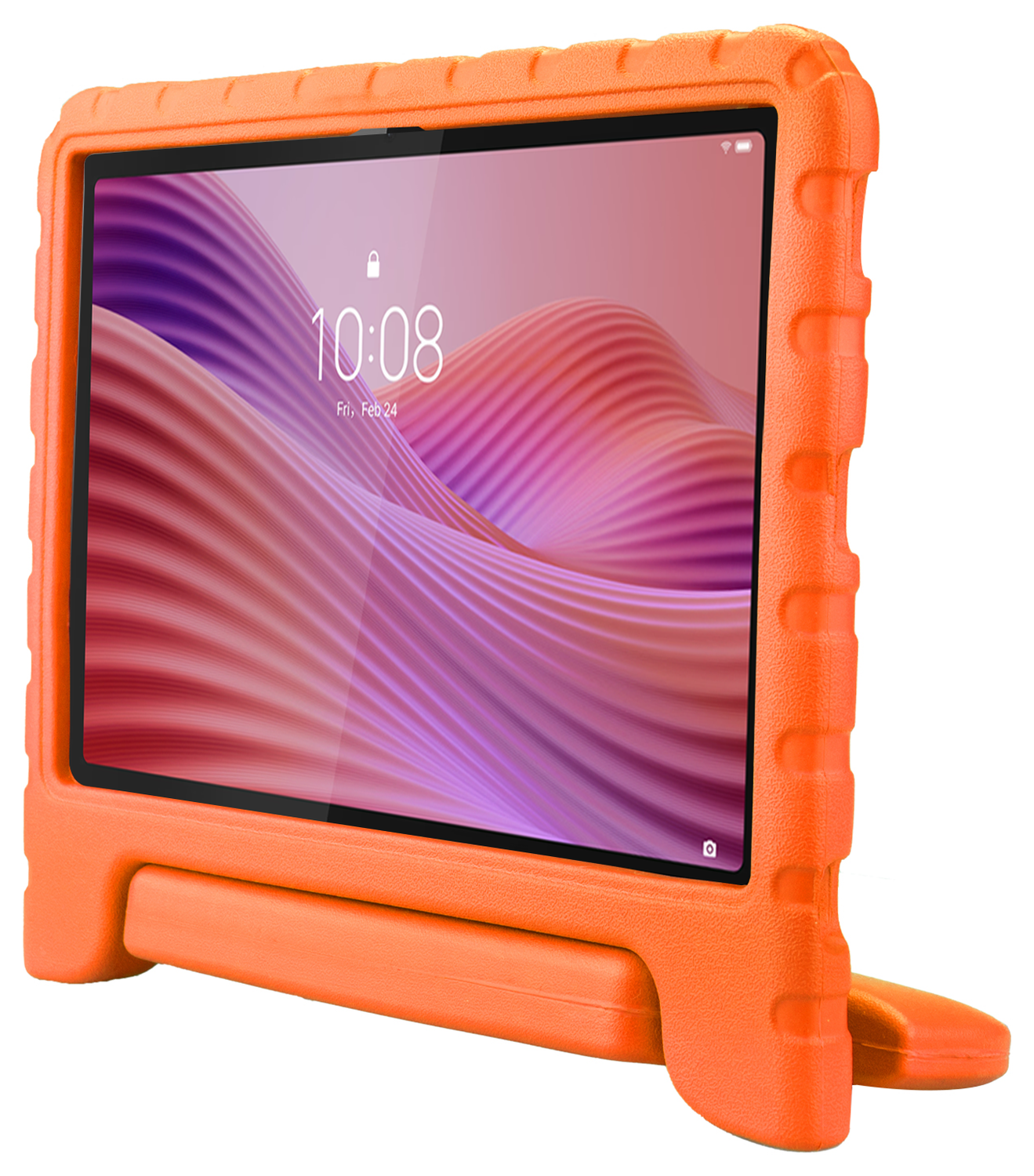 HappyCase Lenovo Tab M10 Gen 4 (2025) Kinder Tablethoes met Handvat Oranje afbeelding 7
