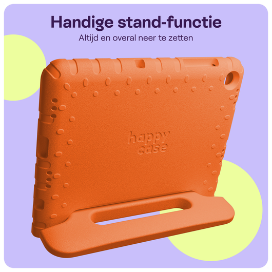 HappyCase Lenovo Tab M10 Gen 4 (2025) Kinder Tablethoes met Handvat Oranje afbeelding 4