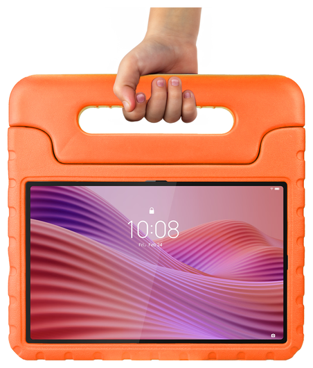 HappyCase Lenovo Tab M10 Gen 4 (2025) Kinder Tablethoes met Handvat Oranje afbeelding 8
