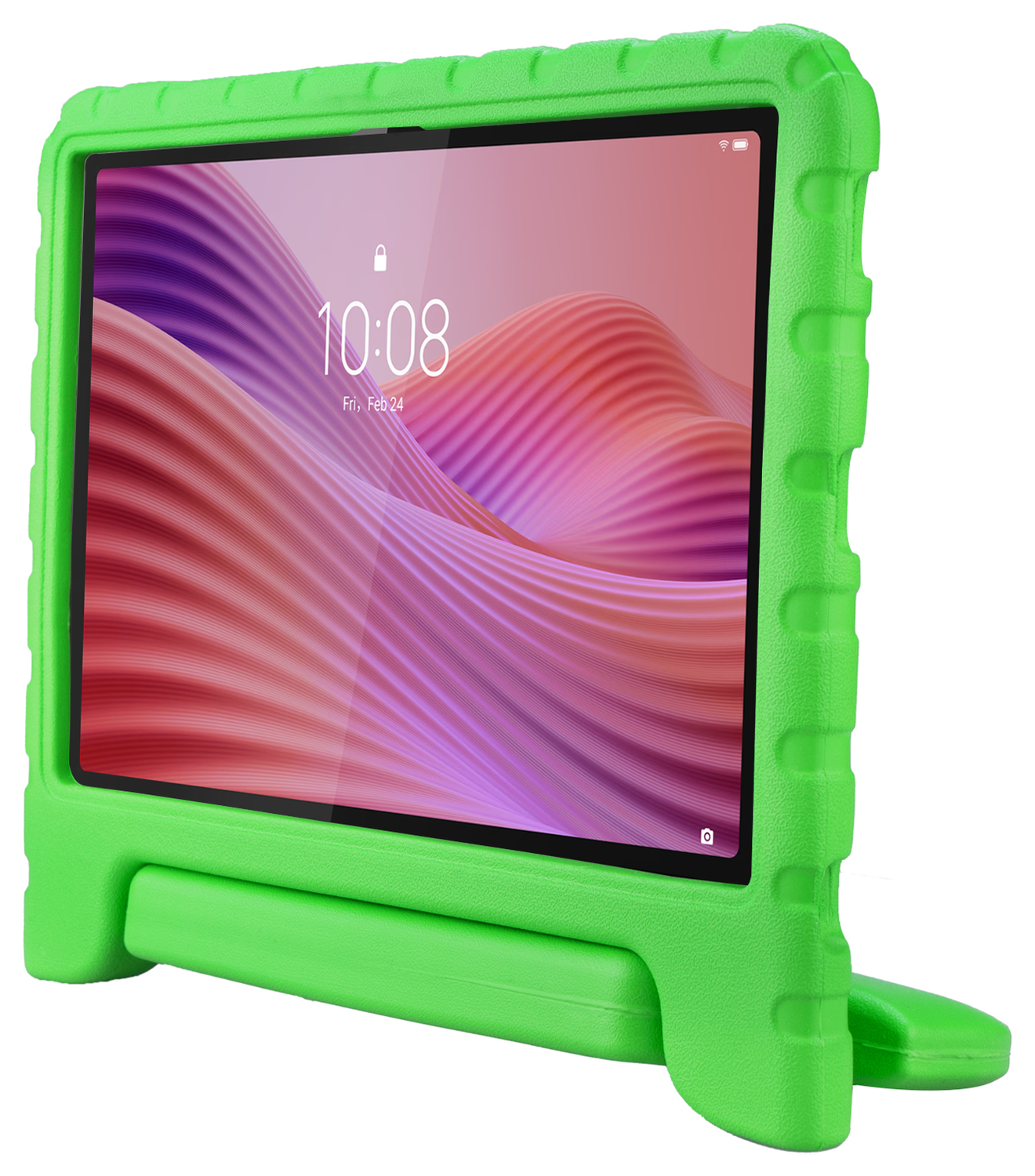 HappyCase Lenovo Tab M10 Gen 4 (2025) Kinder Tablethoes met Handvat Groen afbeelding 9