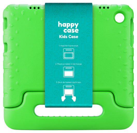 HappyCase Lenovo Tab M10 Gen 4 (2025) Kinder Tablethoes met Handvat Groen afbeelding 6
