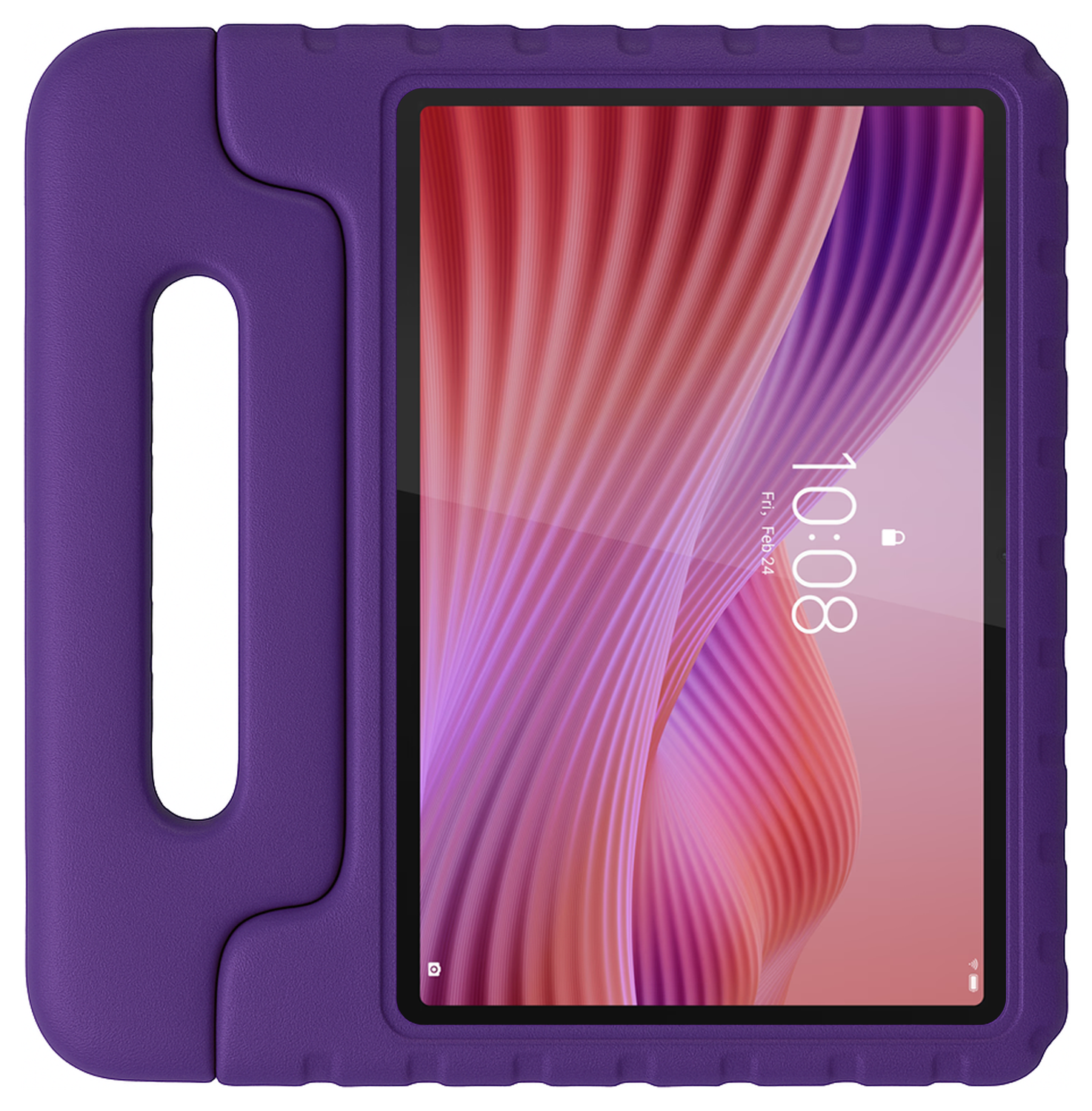 HappyCase Lenovo Tab M10 Gen 4 (2025) Kinder Tablethoes met Handvat Paars afbeelding 1
