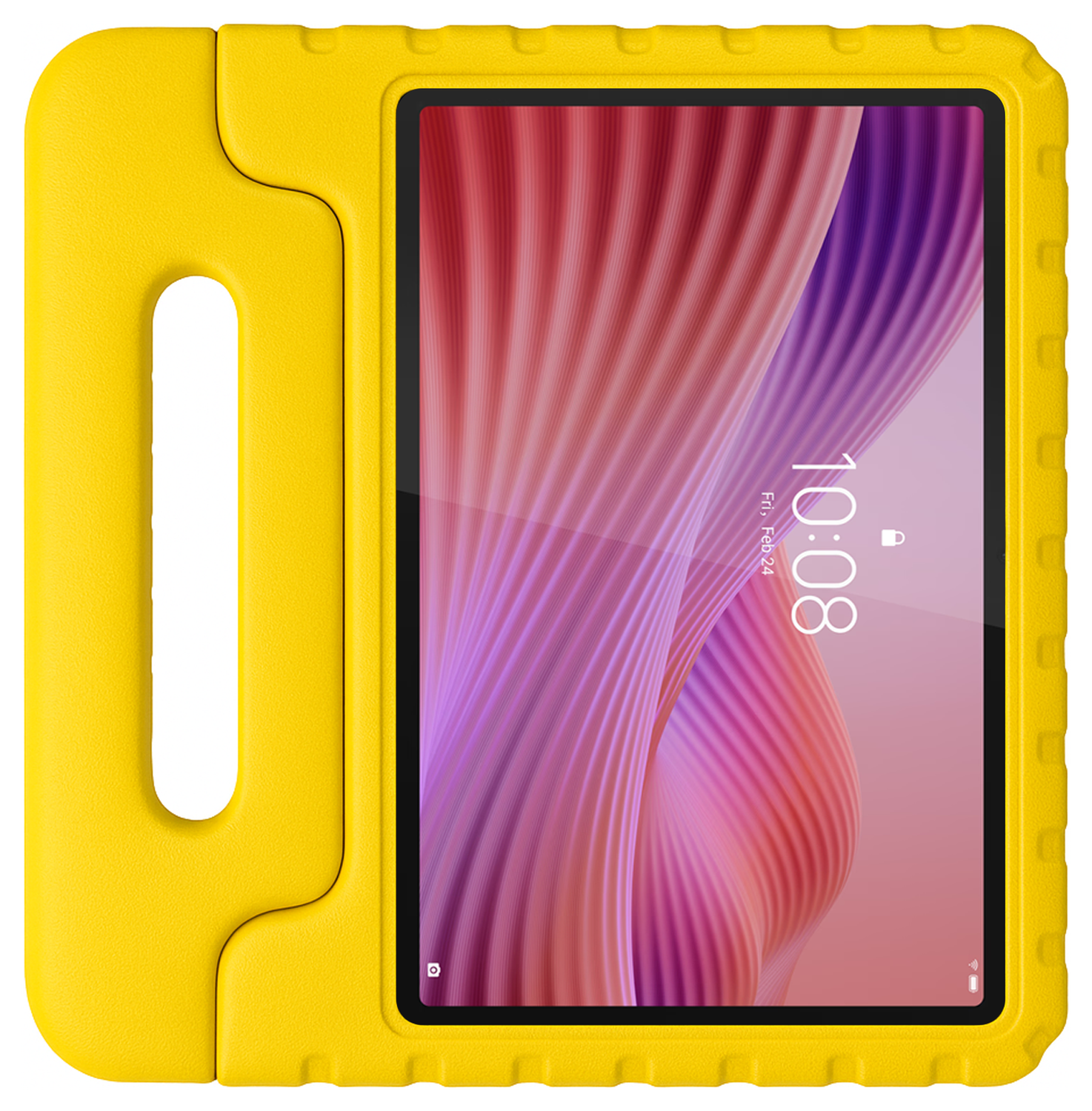 HappyCase Lenovo Tab M10 Gen 4 (2025) Kinder Tablethoes met Handvat Geel afbeelding 6