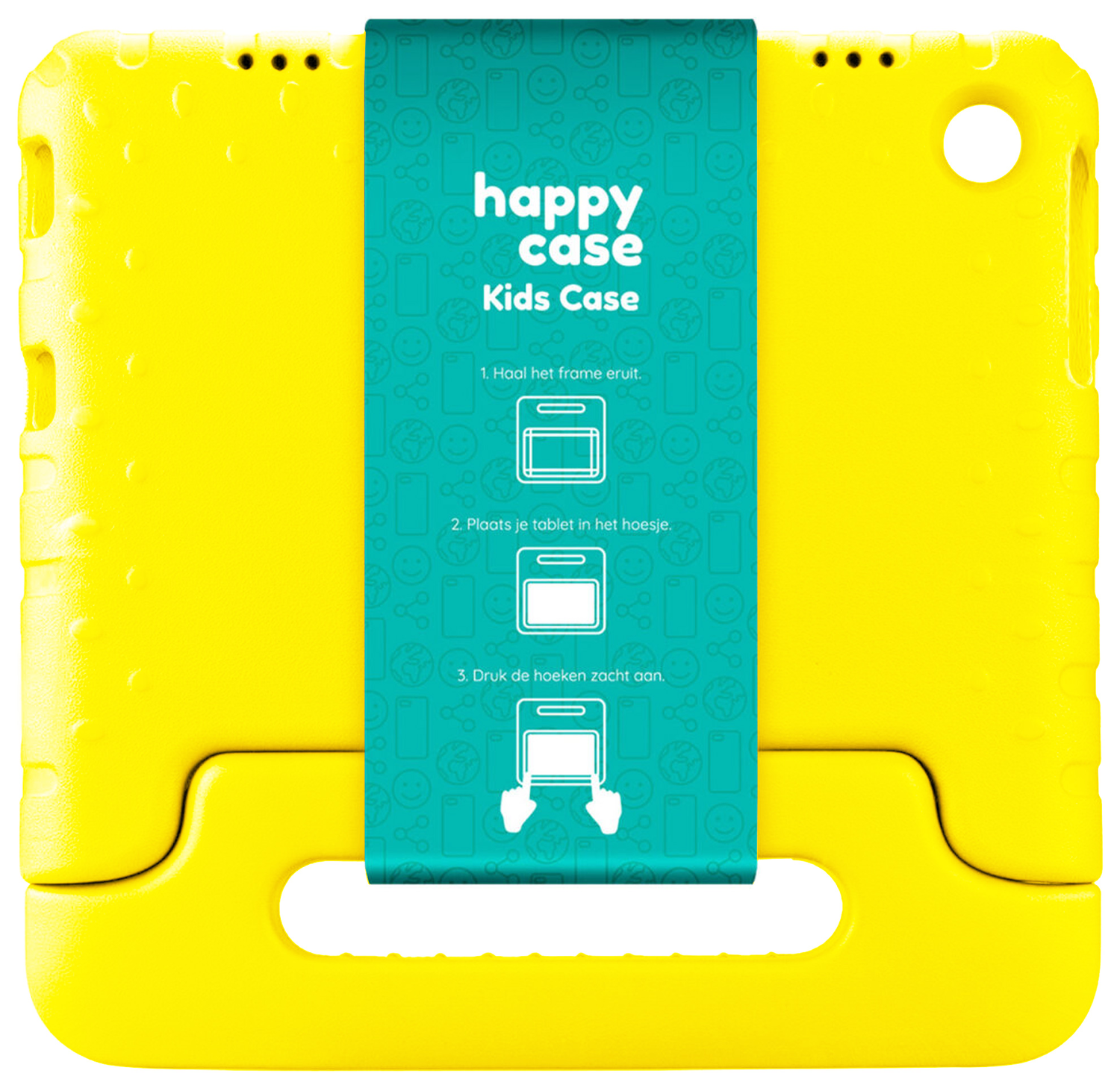 HappyCase Lenovo Tab M10 Gen 4 (2025) Kinder Tablethoes met Handvat Geel afbeelding 8