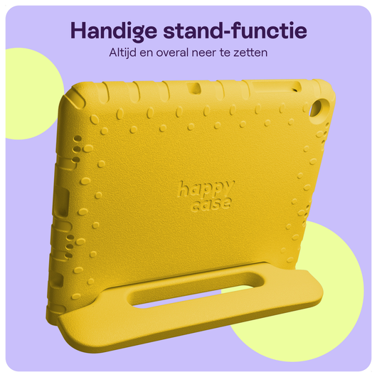 HappyCase Lenovo Tab M10 Gen 4 (2025) Kinder Tablethoes met Handvat Geel afbeelding 3