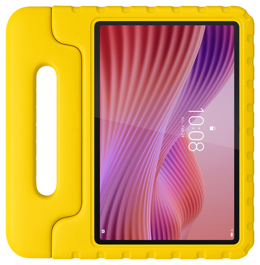 HappyCase Lenovo Tab M10 Gen 4 (2025) Kinder Tablethoes met Handvat Geel afbeelding 6