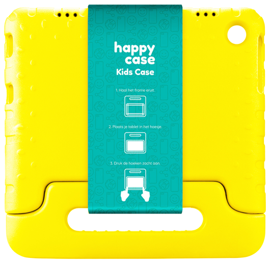 HappyCase Lenovo Tab M10 Gen 4 (2025) Kinder Tablethoes met Handvat Geel afbeelding 8