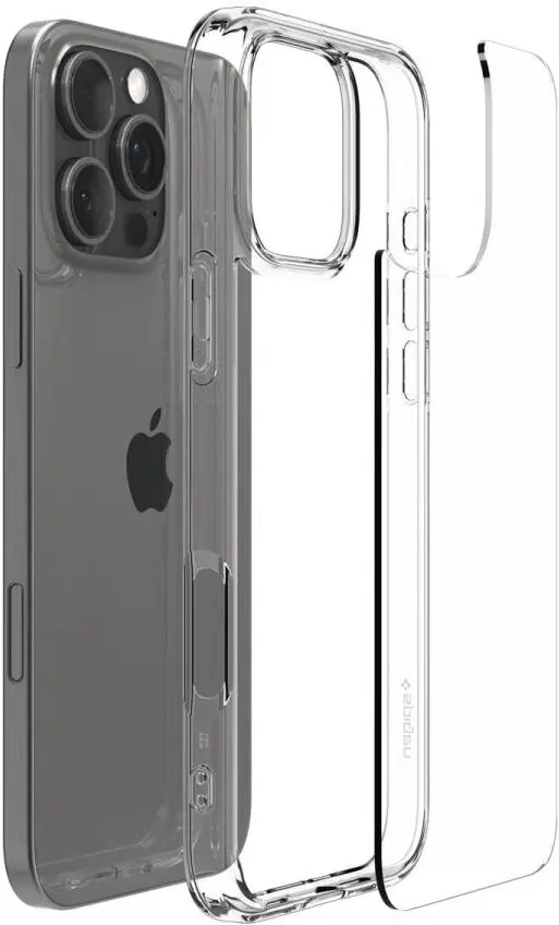 Spigen Crystal Hybrid Apple iPhone 16 Pro Hoesje Back Cover Transparant afbeelding 9