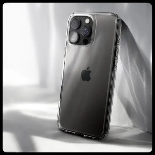 Spigen Crystal Hybrid Apple iPhone 16 Pro Hoesje Back Cover Transparant afbeelding 8