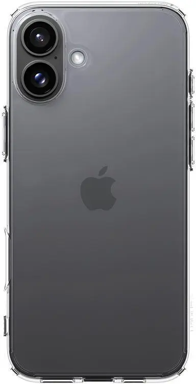 Spigen Crystal Hybrid Apple iPhone 16 Hoesje Back Cover Transparant afbeelding 3