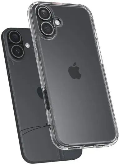 Spigen Crystal Hybrid Apple iPhone 16 Hoesje Back Cover Transparant afbeelding 2