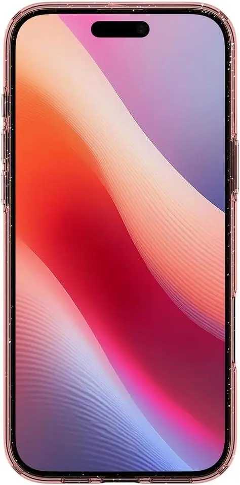 Spigen Liquid Crystal Apple iPhone 16 Pro Hoesje Back Cover Roze Glitter afbeelding 8