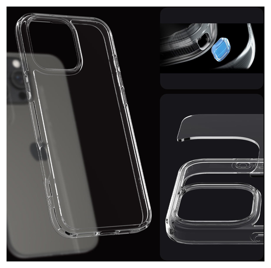 Spigen Crystal Hybrid Apple iPhone 16 Pro Max Hoesje Back Cover Transparant afbeelding 8