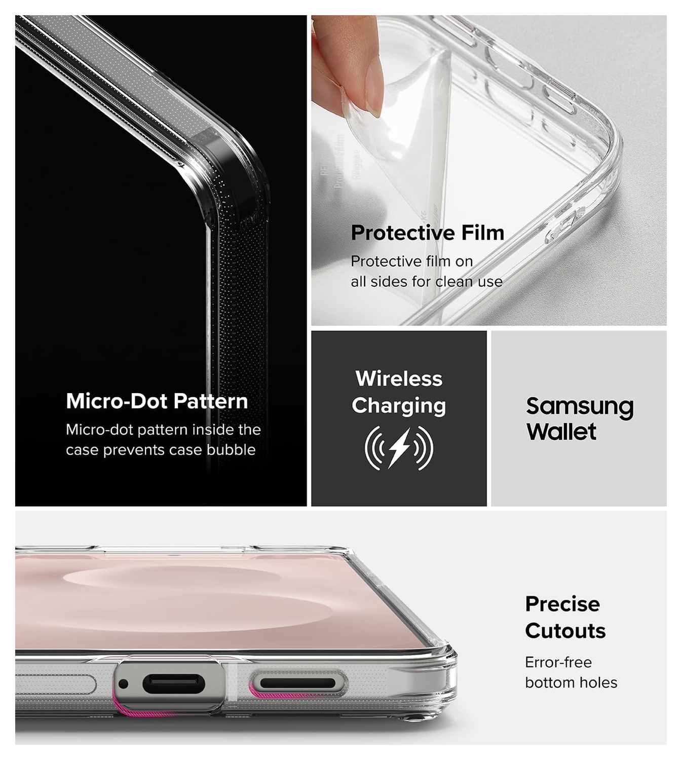 Ringke Fusion Samsung Galaxy S25 Edge Hoesje Back Cover Transparant afbeelding 5