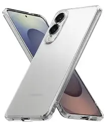 Ringke Fusion Samsung Galaxy S25 Edge Hoesje Back Cover Matte Transparant afbeelding