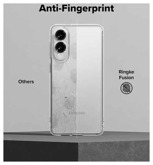 Ringke Fusion Samsung Galaxy S25 Edge Hoesje Back Cover Matte Transparant afbeelding 4
