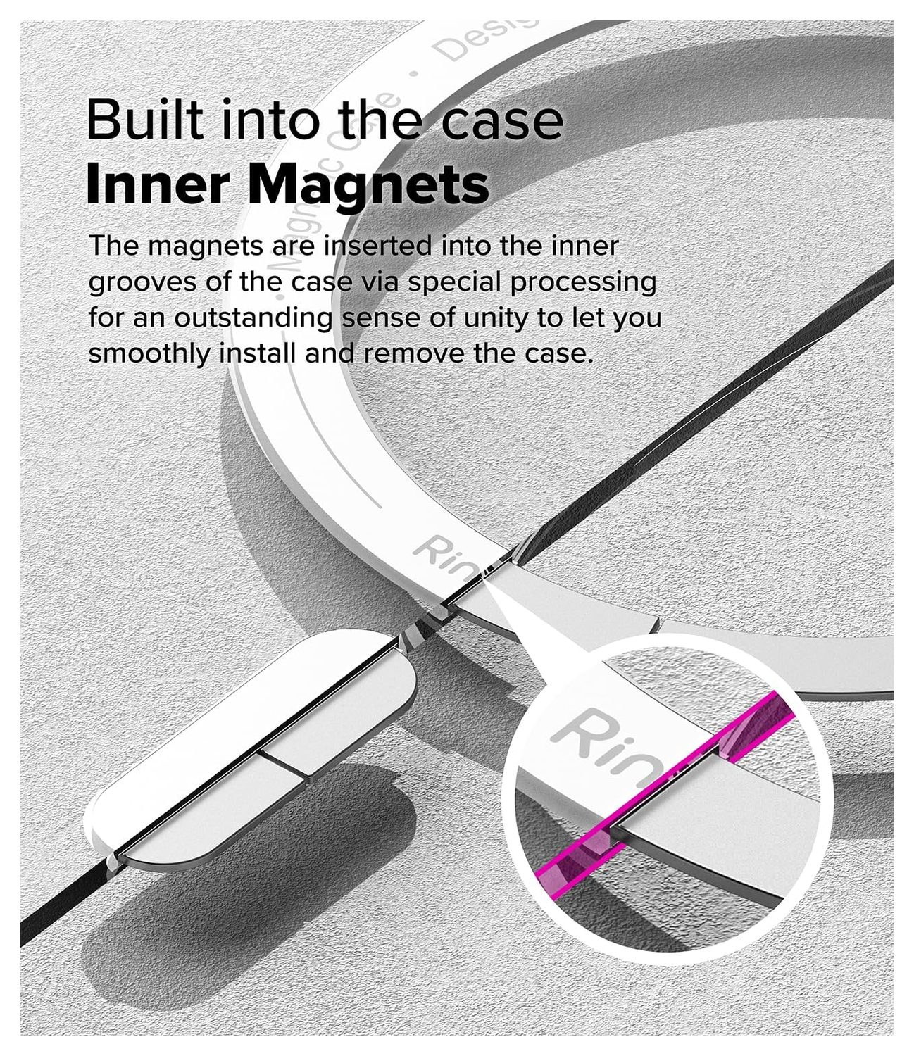 Ringke Fusion Magnetic Samsung Galaxy S25 Edge Hoesje MagSafe Transparant afbeelding 10