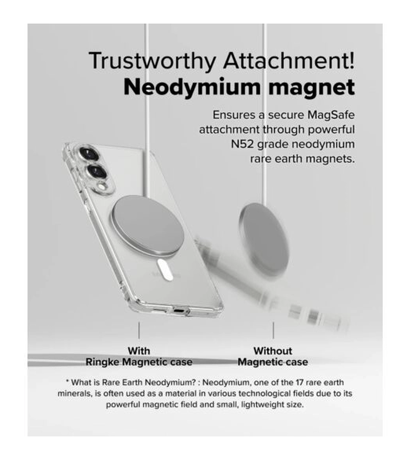 Ringke Fusion Magnetic Samsung Galaxy S25 Edge Hoesje MagSafe Transparant afbeelding 8