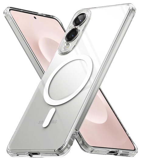Ringke Fusion Magnetic Samsung Galaxy S25 Edge Hoesje MagSafe Transparant afbeelding 1