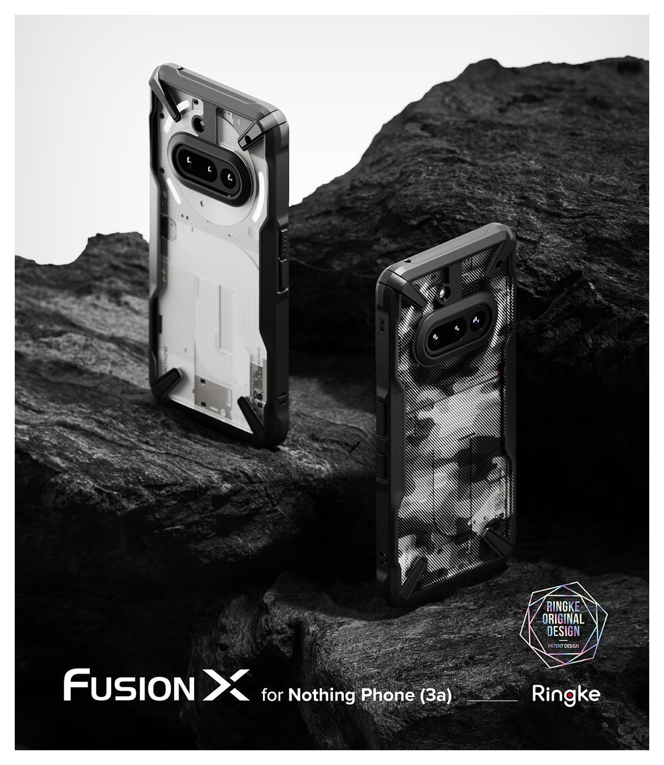 Ringke Fusion X Nothing Phone (3a) Hoesje Back Cover Zwart afbeelding 10