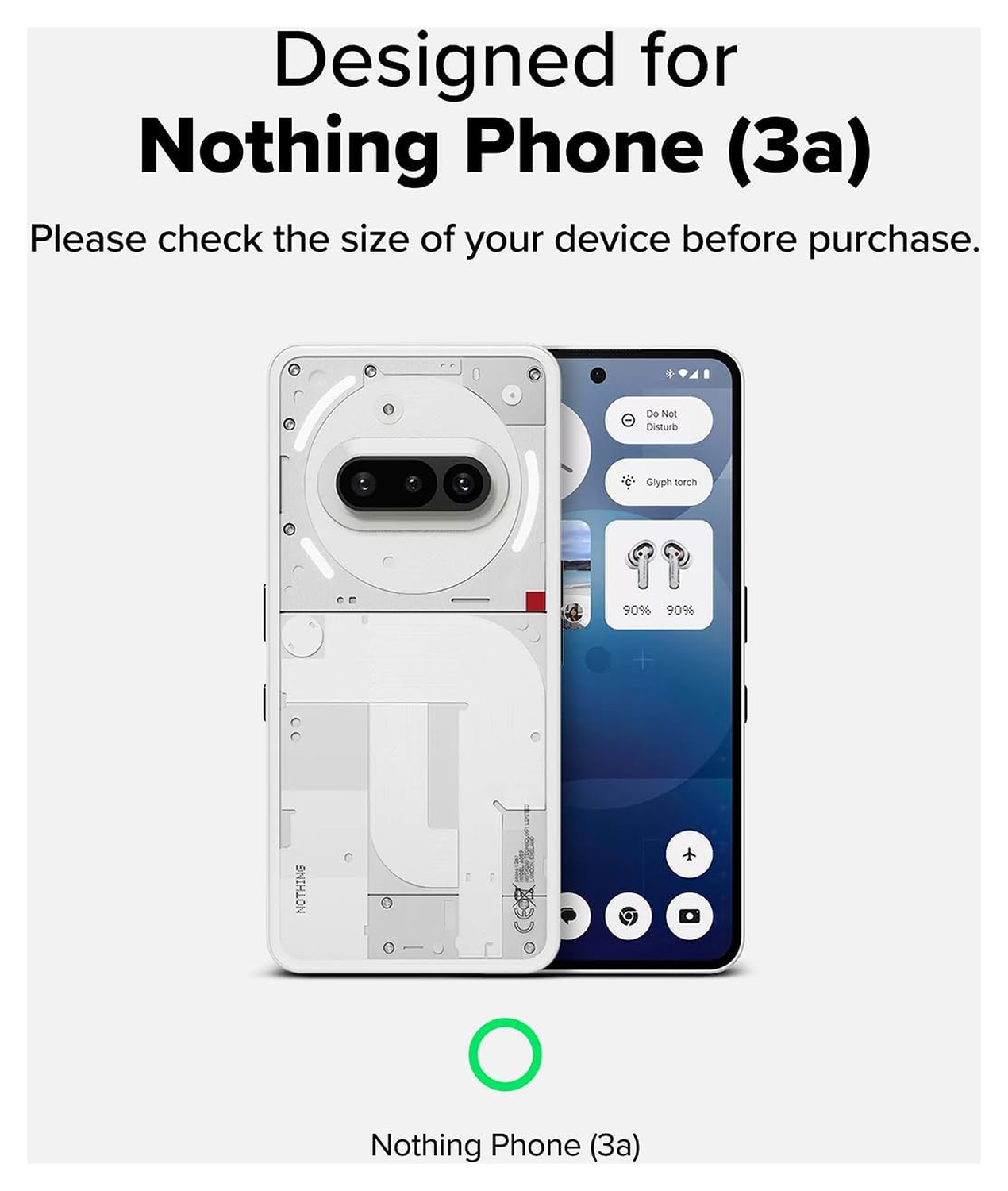 Ringke Fusion X Nothing Phone (3a) Hoesje Back Cover Zwart afbeelding 3