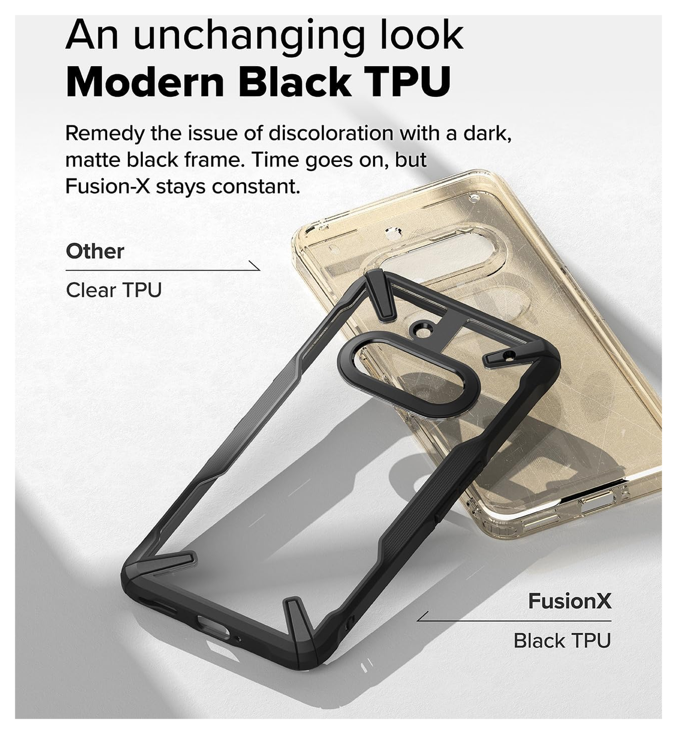 Ringke Fusion X Nothing Phone (3a) Hoesje Back Cover Zwart afbeelding 5