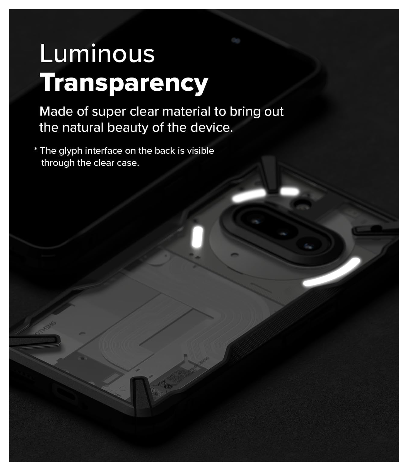Ringke Fusion X Nothing Phone (3a) Hoesje Back Cover Zwart afbeelding 9