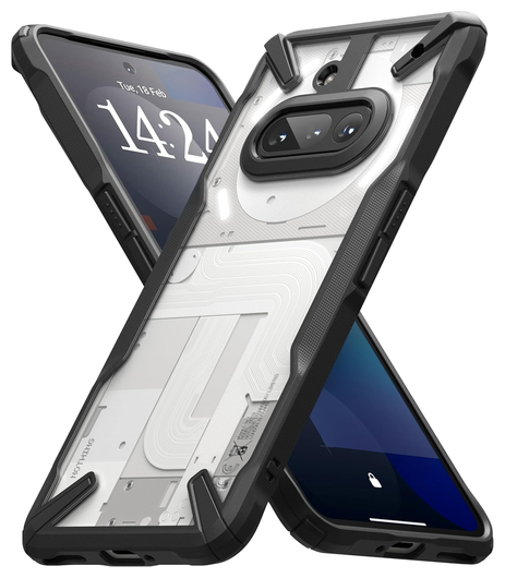 Ringke Fusion X Nothing Phone (3a) Hoesje Back Cover Zwart afbeelding 1