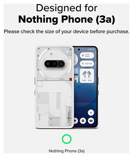 Ringke Fusion X Nothing Phone (3a) Hoesje Back Cover Zwart afbeelding 3