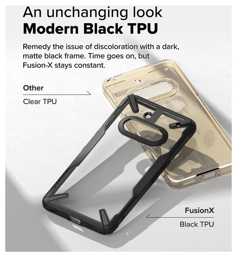 Ringke Fusion X Nothing Phone (3a) Hoesje Back Cover Zwart afbeelding 5