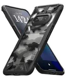 Ringke Fusion X Nothing Phone (3a) Hoesje Back Cover Camo Zwart afbeelding
