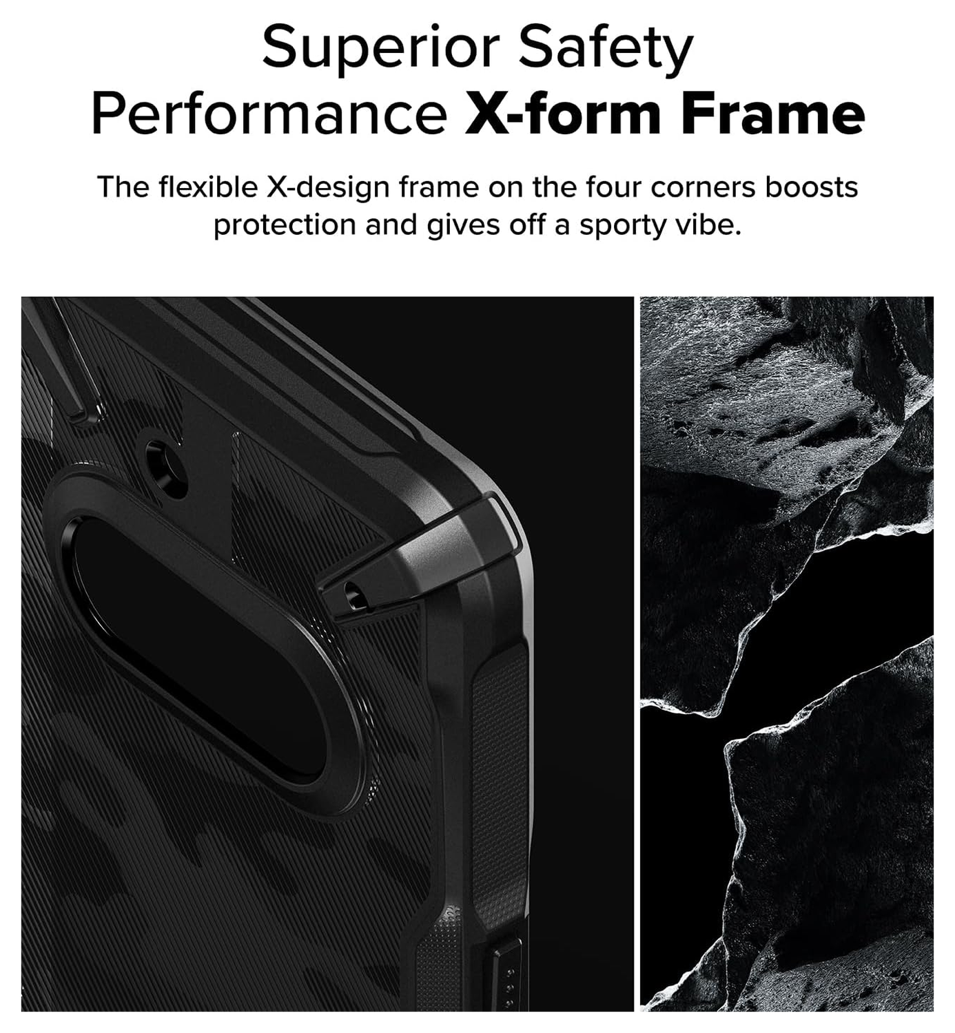 Ringke Fusion X Nothing Phone (3a) Hoesje Back Cover Camo Zwart afbeelding 7
