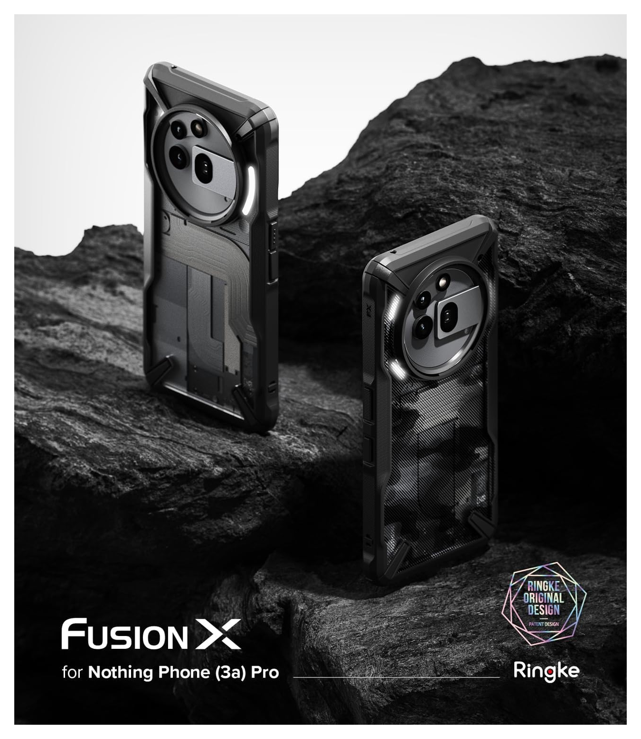 Ringke Fusion X Nothing Phone (3a) Pro Hoesje Back Cover Zwart afbeelding 10