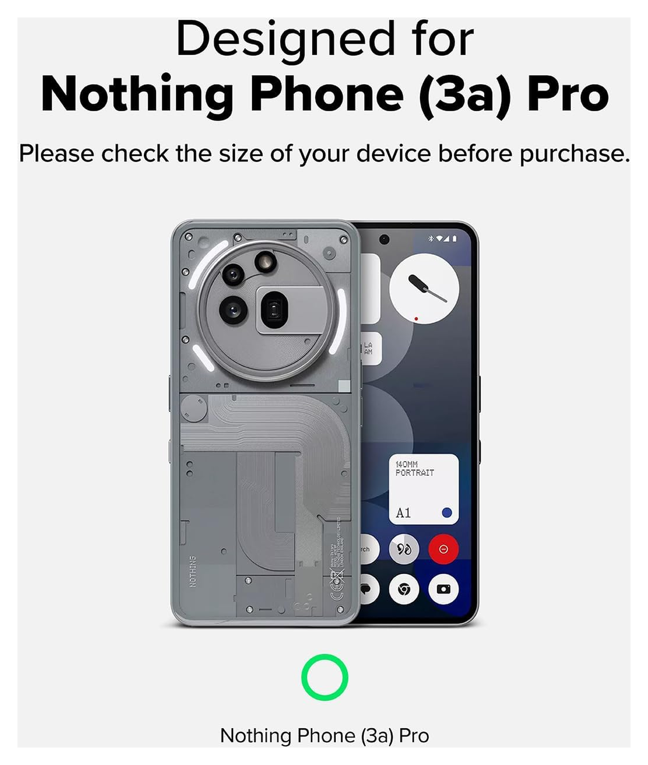 Ringke Fusion X Nothing Phone (3a) Pro Hoesje Back Cover Zwart afbeelding 3