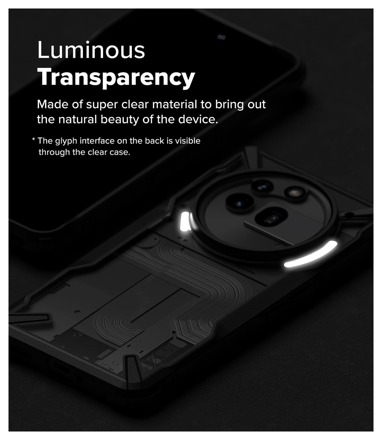 Ringke Fusion X Nothing Phone (3a) Pro Hoesje Back Cover Zwart afbeelding 6