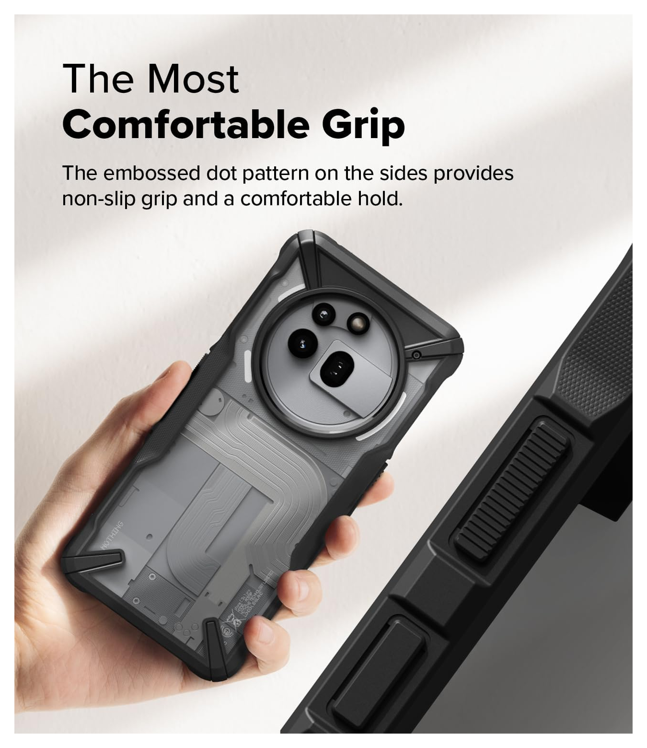 Ringke Fusion X Nothing Phone (3a) Pro Hoesje Back Cover Zwart afbeelding 7