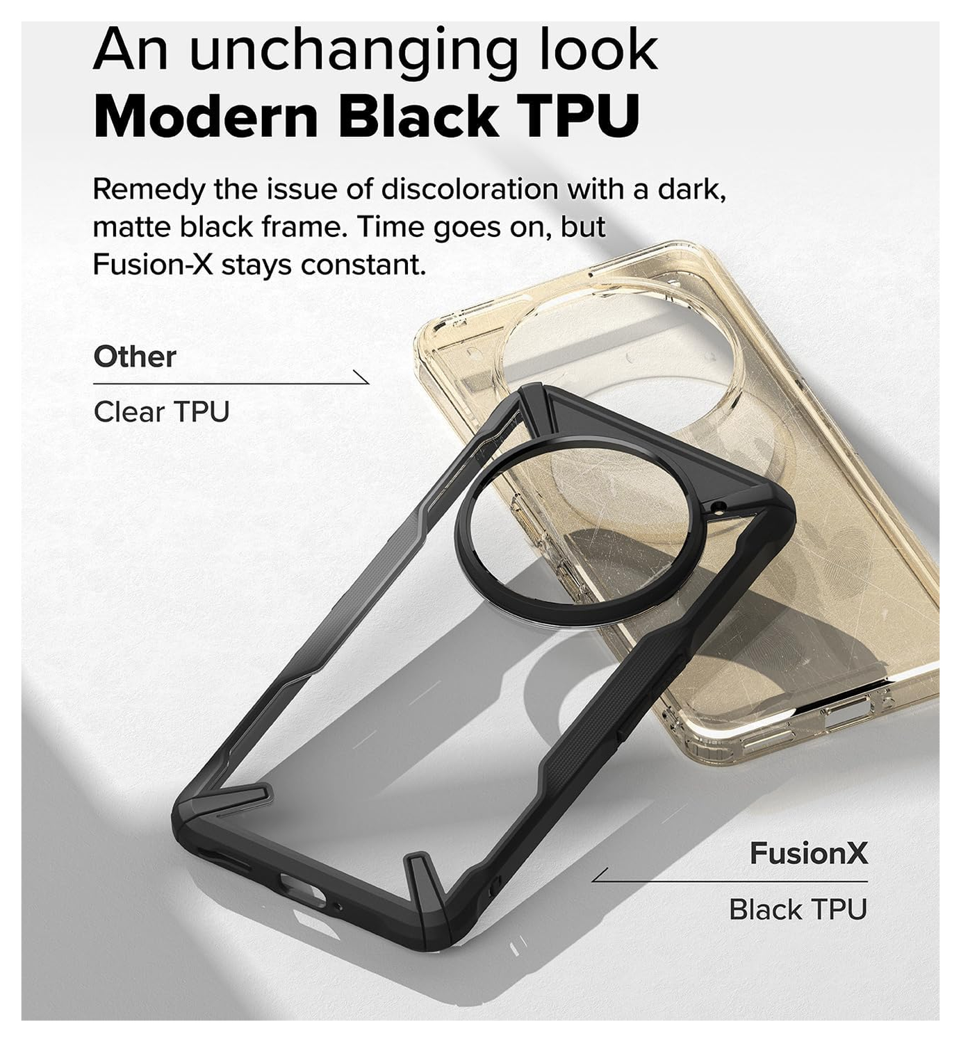 Ringke Fusion X Nothing Phone (3a) Pro Hoesje Back Cover Zwart afbeelding 8