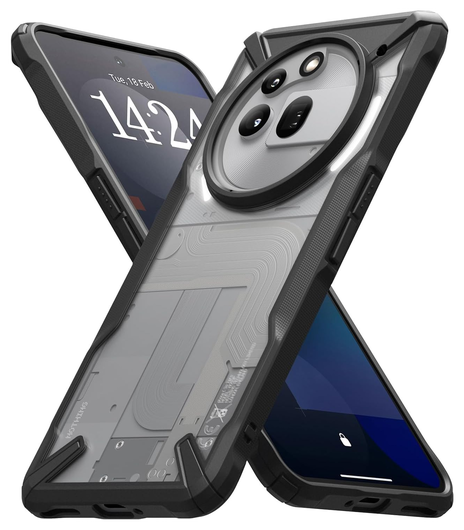 Ringke Fusion X Nothing Phone (3a) Pro Hoesje Back Cover Zwart afbeelding 1