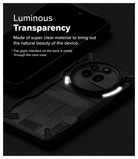 Ringke Fusion X Nothing Phone (3a) Pro Hoesje Back Cover Zwart afbeelding 6