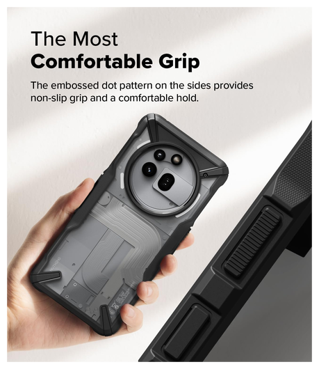 Ringke Fusion X Nothing Phone (3a) Pro Hoesje Back Cover Zwart afbeelding 7
