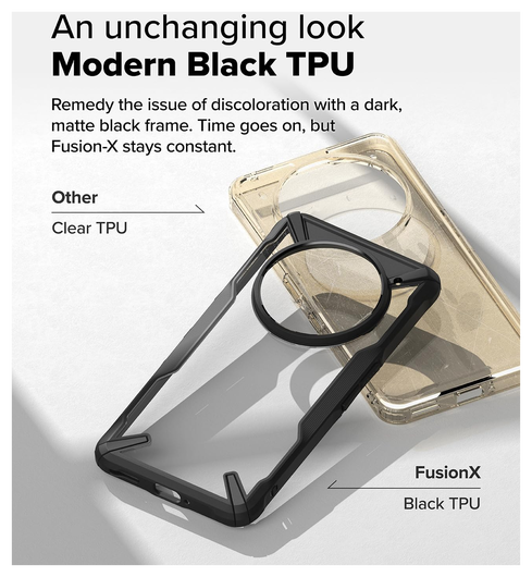Ringke Fusion X Nothing Phone (3a) Pro Hoesje Back Cover Zwart afbeelding 8