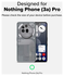 Ringke Fusion X Nothing Phone (3a) Pro Hoesje Back Cover Zwart afbeelding 3