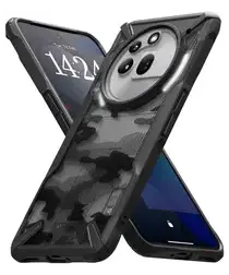 Ringke Fusion X Nothing Phone (3a) Pro Hoesje Back Cover Camo Zwart afbeelding