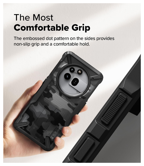 Ringke Fusion X Nothing Phone (3a) Pro Hoesje Back Cover Camo Zwart afbeelding 6