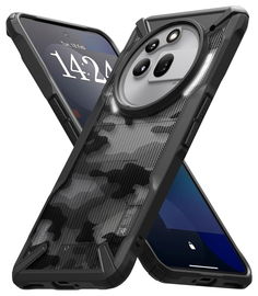 Ringke Fusion X Nothing Phone (3a) Pro Hoesje Back Cover Camo Zwart