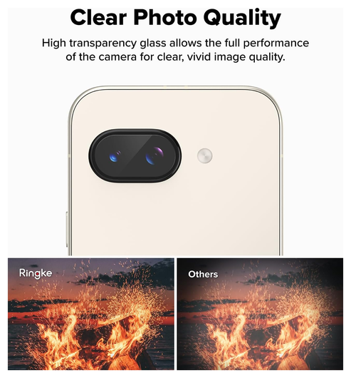 Ringke Google Pixel 9a Camera Protector Tempered Glass (2-Pack) afbeelding 3