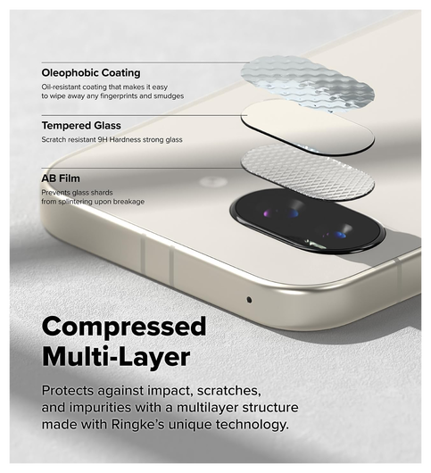 Ringke Google Pixel 9a Camera Protector Tempered Glass (2-Pack) afbeelding 6