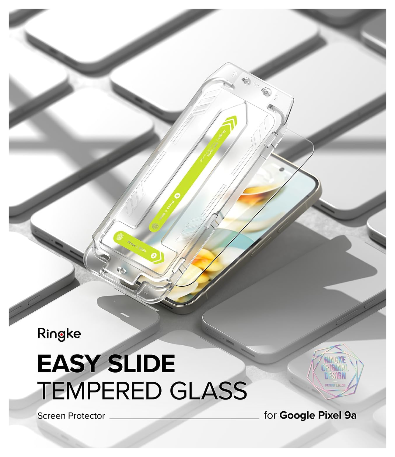 Ringke Easy Slide Google Pixel 9a Screen Protector met Jig 2-Pack afbeelding 10