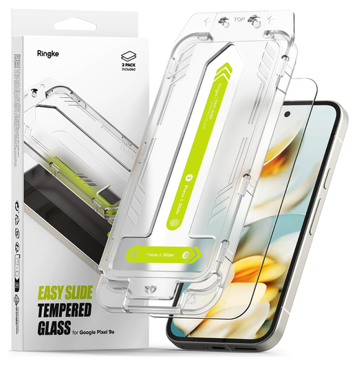 Ringke Easy Slide Google Pixel 9a Screen Protector met Jig 2-Pack afbeelding 1
