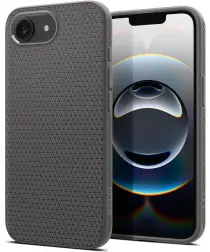 Spigen Liquid Air Apple iPhone 16e Hoesje Back Cover Grijs afbeelding